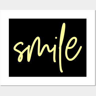 Smile - Yellow Posters and Art